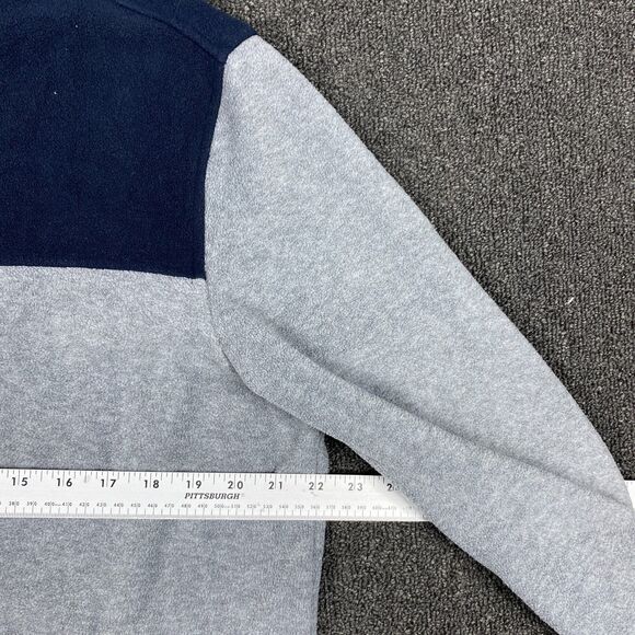 Tommy Hilfiger Jacket Fleece Gray Two Tone Casual Full Zip Sweater Size Large - Picture 3 of 5